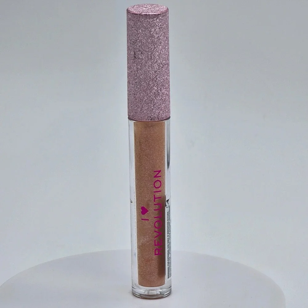 I Heart Revolution Metallic Lip Gloss White Wings Shimmer Champagne Bronze 2.2ml